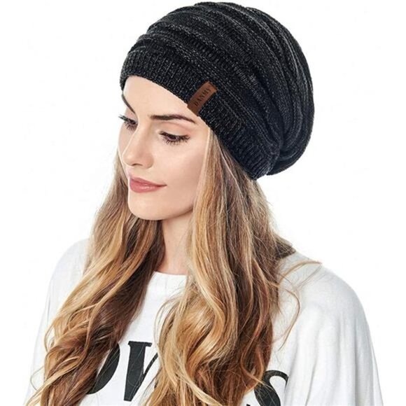 Women\'s Winter Warm Chunky Soft Cable Knit Beanie Hats main image 5